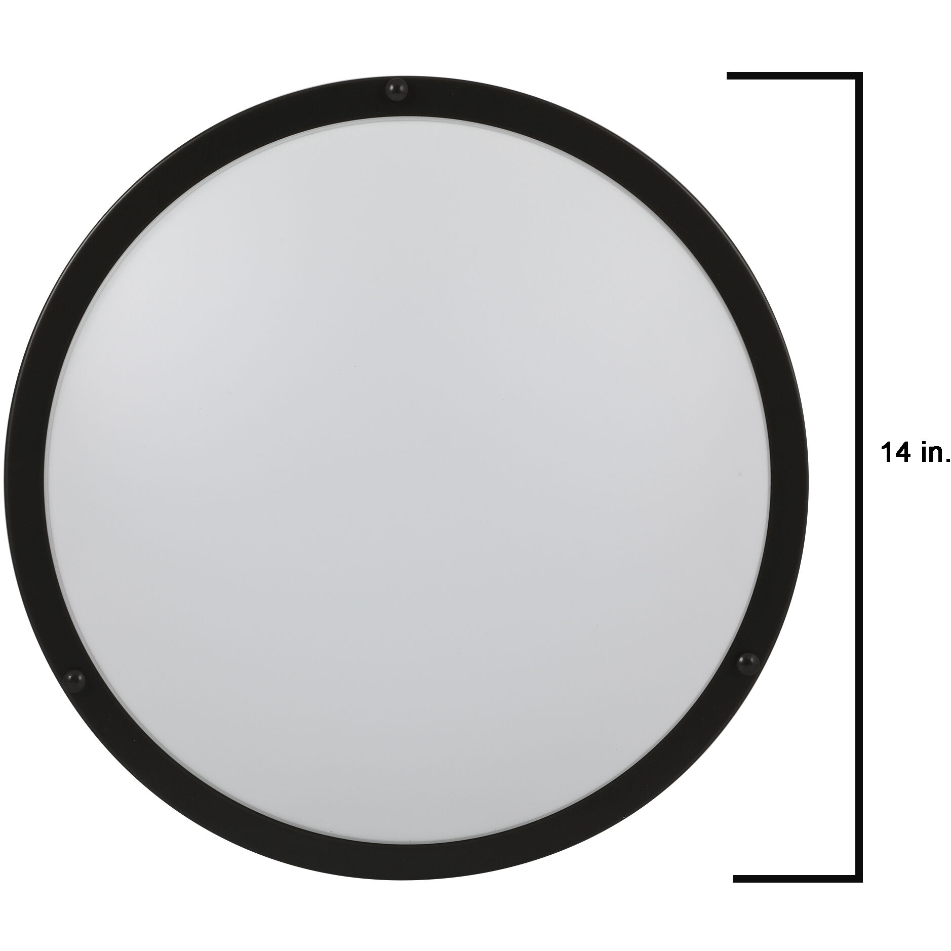 EnviroLite LED 14 inch Oil Rubbed Bronze Flush Mount Ceiling Light